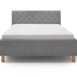 Bett San Marino 180x200cm mit Stauraum Kunstleder - grau/gelb