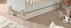 Bettschublade für Kleinkinderbett Kiddy - weiß