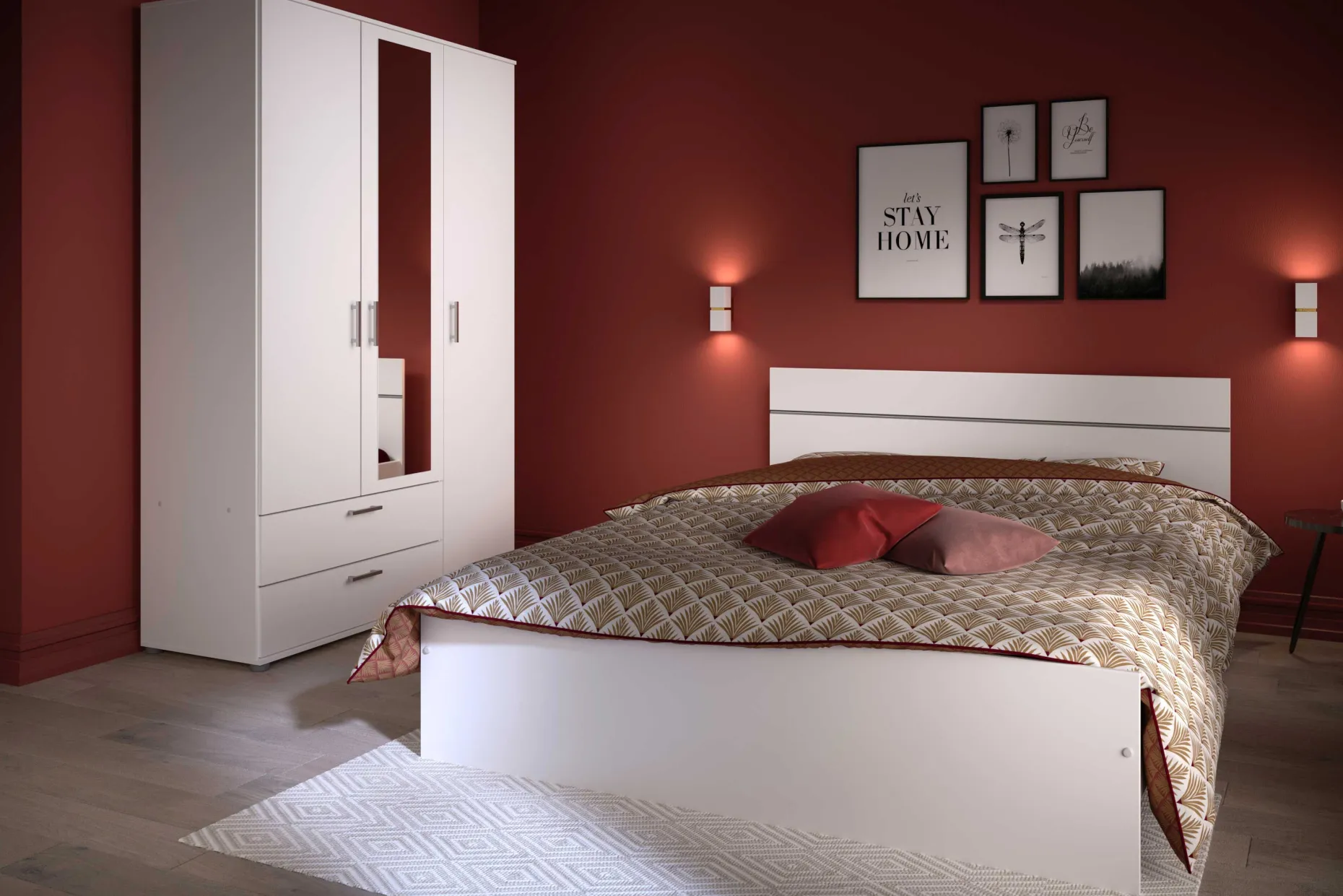 Bett Sole Mio 140x190 - weiß