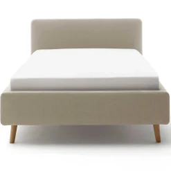 Bett Tony140x200cm mit Stauraum - taupe