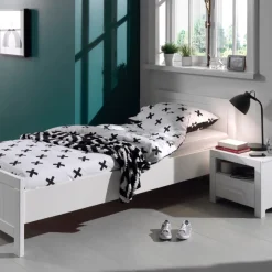 Kinder Vipack Bett 90x200 cm (inkl. Lattenrost) und Nachttisch Erik-