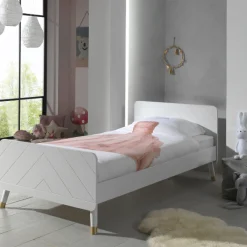 Kinder Vipack Bett 90x200 cm mit Lattenrost und Nachttisch Billy-