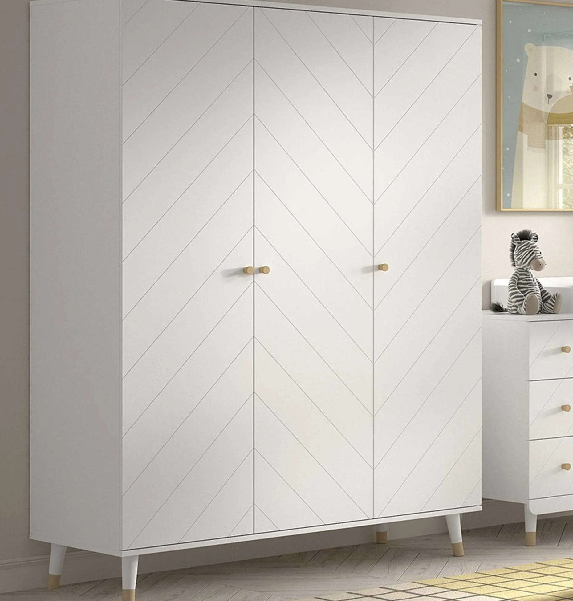 Billy Kleiderschrank - 150x59x200 cm - MDF/weiß