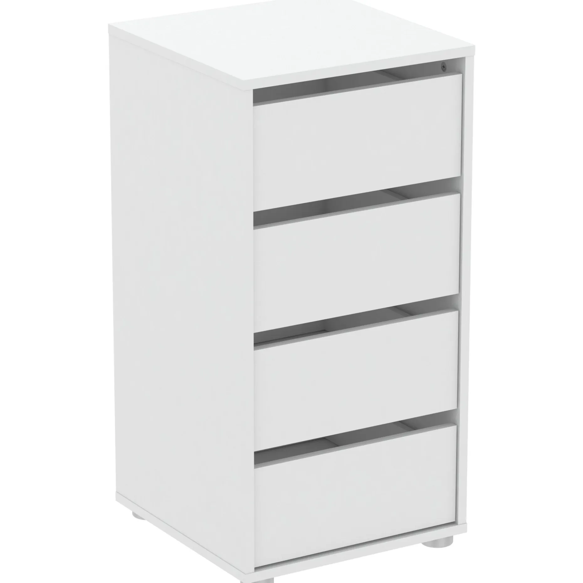 Blokty Kommode - 396x39,30x76,30 cm - Weiß/Spanplatte