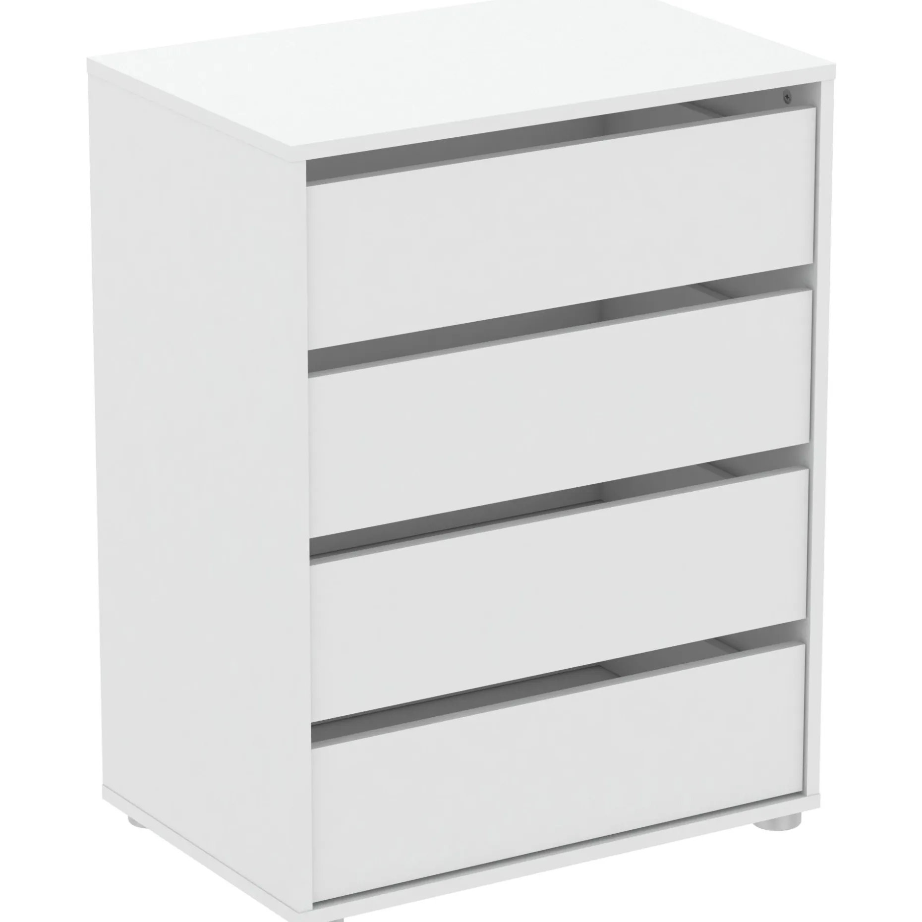 Blokty Kommode - 396x60x76,30 cm - Weiß/Spanplatte