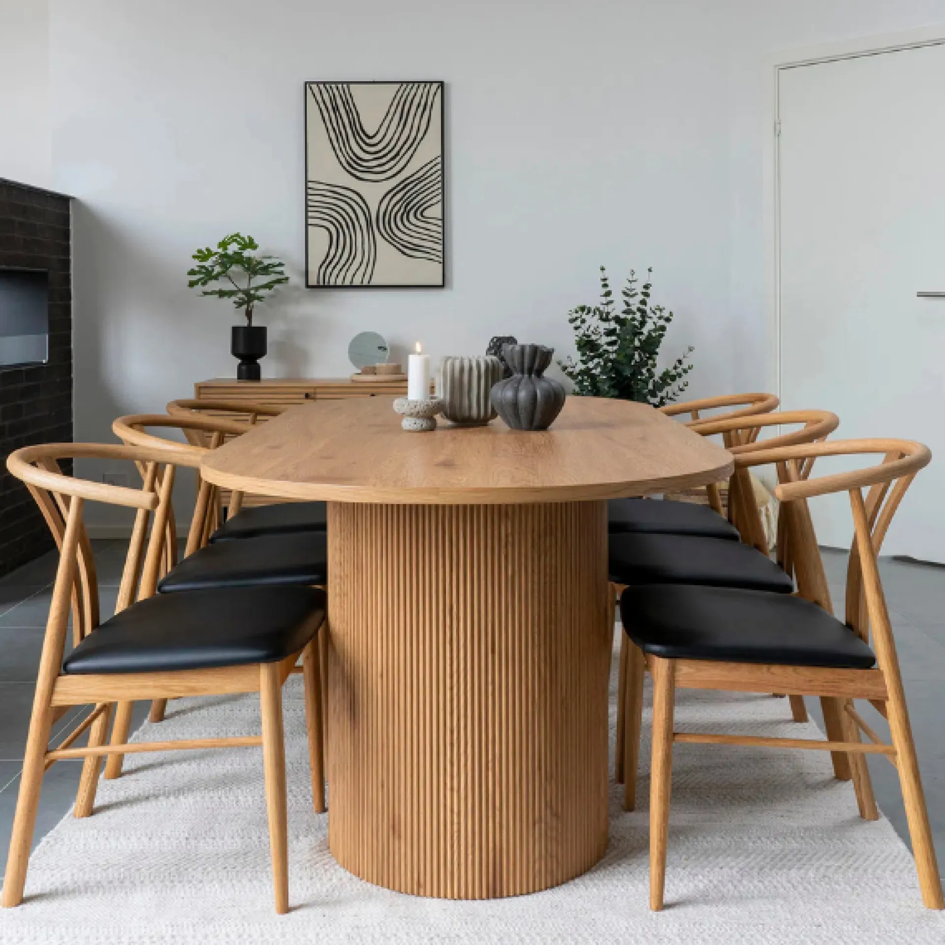 House Nordic Boavista Esstisch - 100x210x75 cm - Eiche Dekor