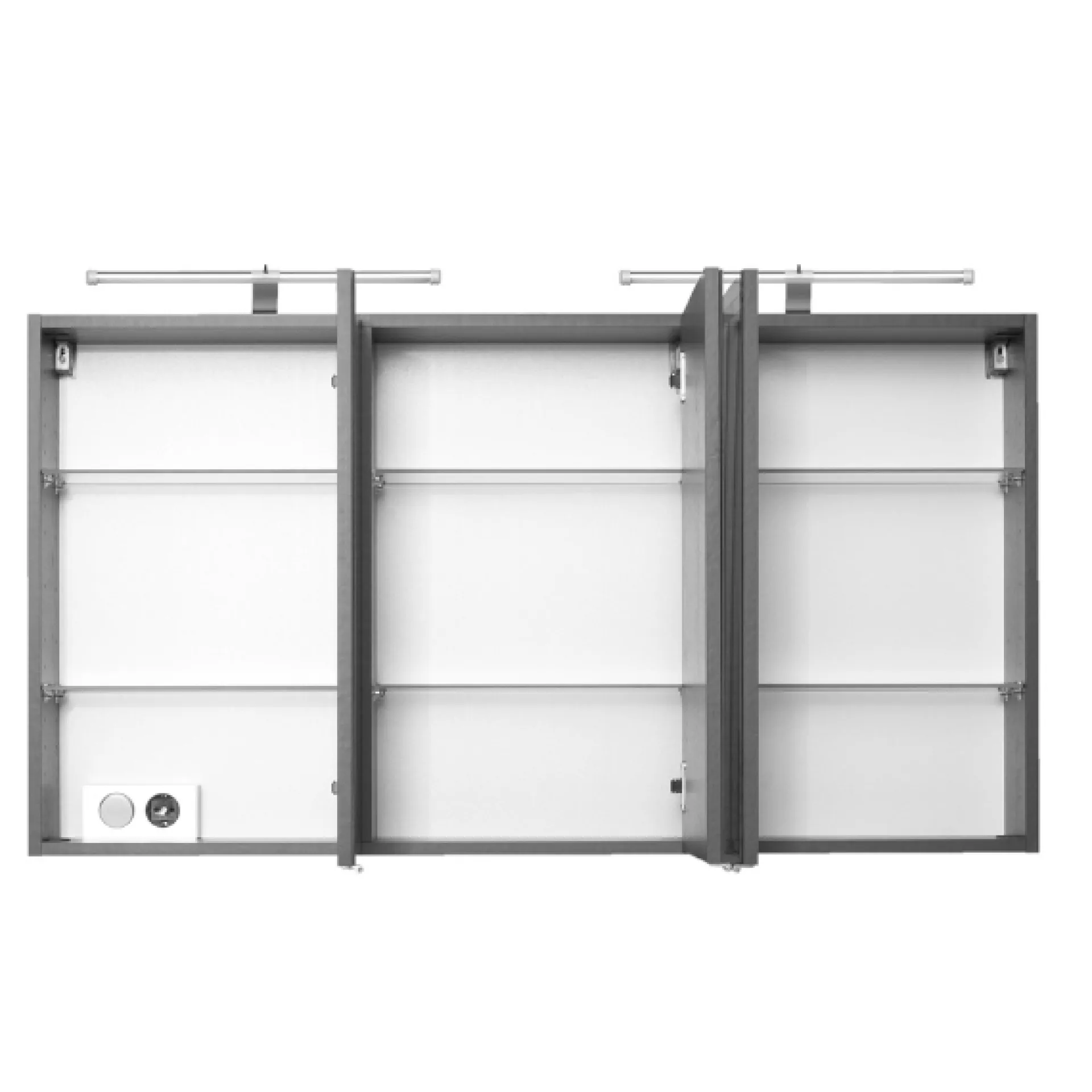 Held BobbiBadezimmer : Säulenschrank, Waschtischschrank, Spiegelschrank - Eiche