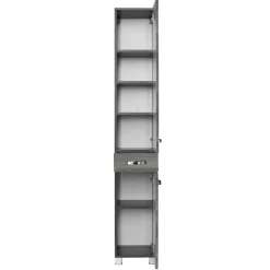 Held BobbiBadezimmer : Säulenschrank, Waschtischschrank, Spiegelschrank - Eiche