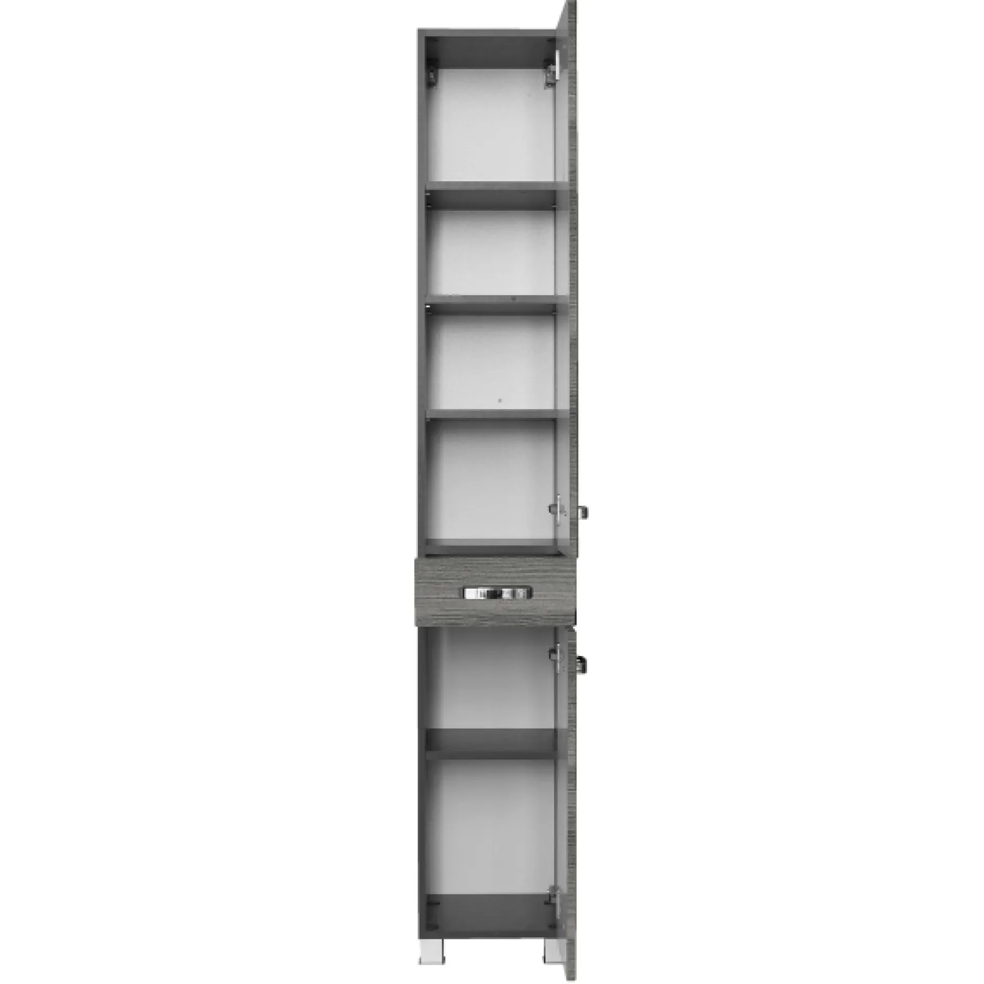 Held BobbiBadezimmer : Säulenschrank, Waschtischschrank, Spiegelschrank - Eiche