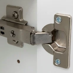 BobbiBadezimmer : 2x Hängeschrank, 2x Unterschrank, Spiegelschrank, Waschbeckenschrank - Hochglanz weiß