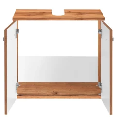 Held BobbiBadezimmer : 2x Säulenschrank, Spiegelschrank, Waschtischunterschrank - Eiche