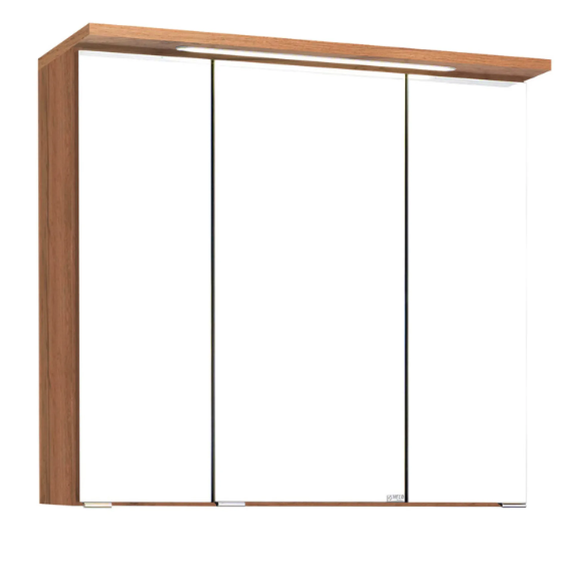 Held BobbiBadezimmer : 2x Säulenschrank, Spiegelschrank, Waschtischunterschrank - Eiche