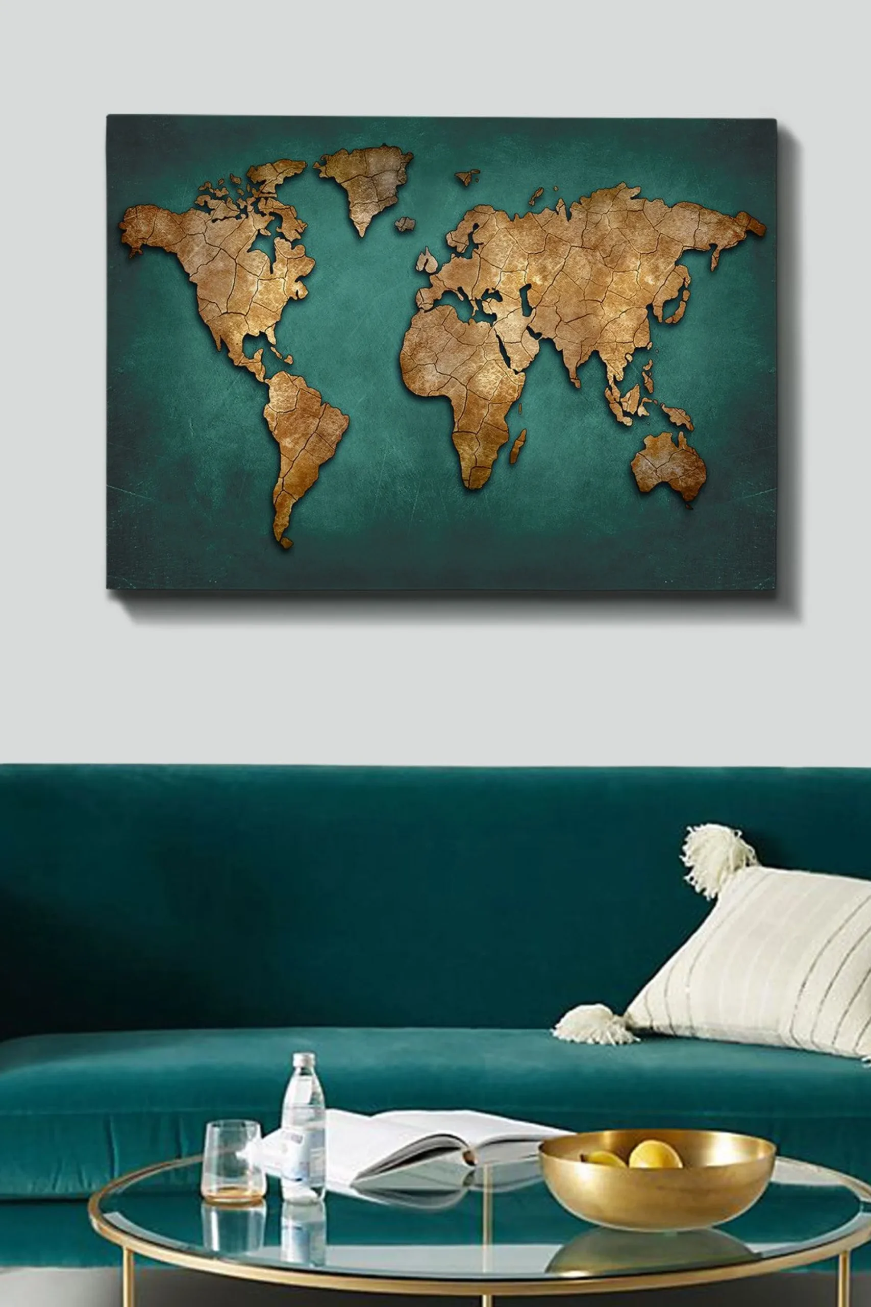 Emob Bract Dekoratives Leinwandbild | Holzrahmen | 70 x 100 cm