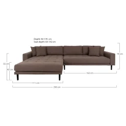 House Nordic ES LIDO LOUNGE SOFA - LINKE SEITE