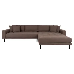 House Nordic es Lido Lounge Sofa rechts mit vier Kissen