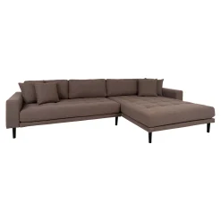 House Nordic es Lido Lounge Sofa rechts mit vier Kissen