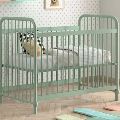 Bronxx Babybett - 60x120cm - olivgrün