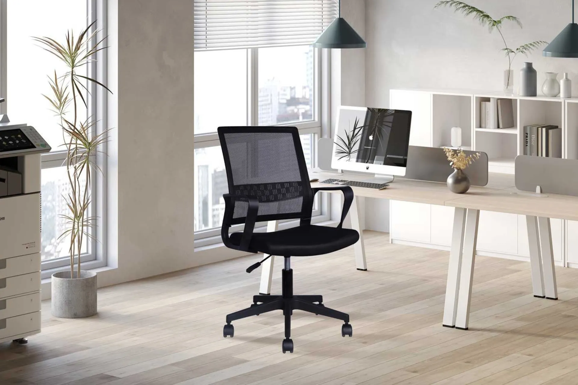 Rousseau Bürostuhl Dylan - 54x60x90cm - mit Rollen - verstellbar -