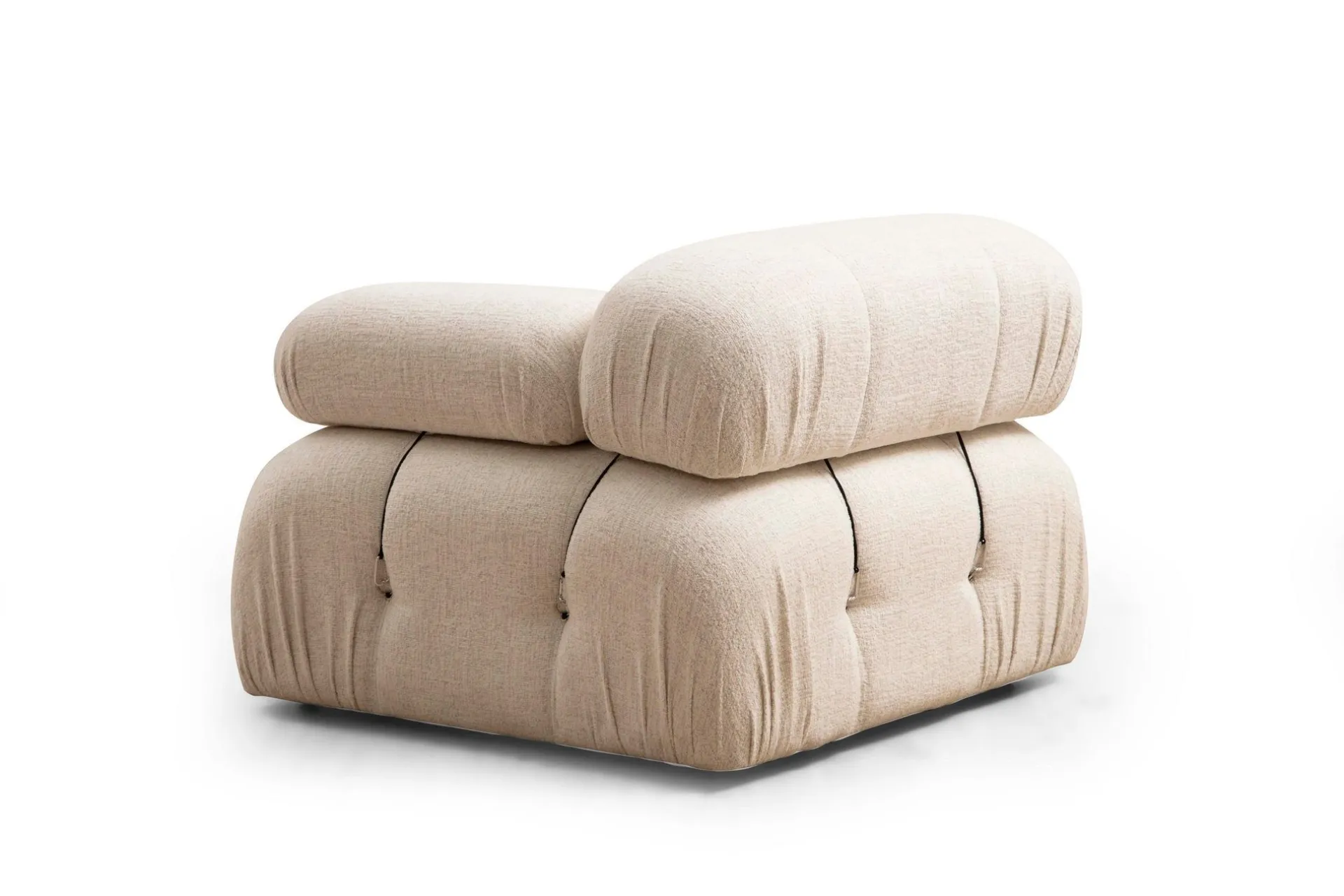 Emob Bubble Ecksofa | BUCHENHOLZ / SPANPLATTE | Creme
