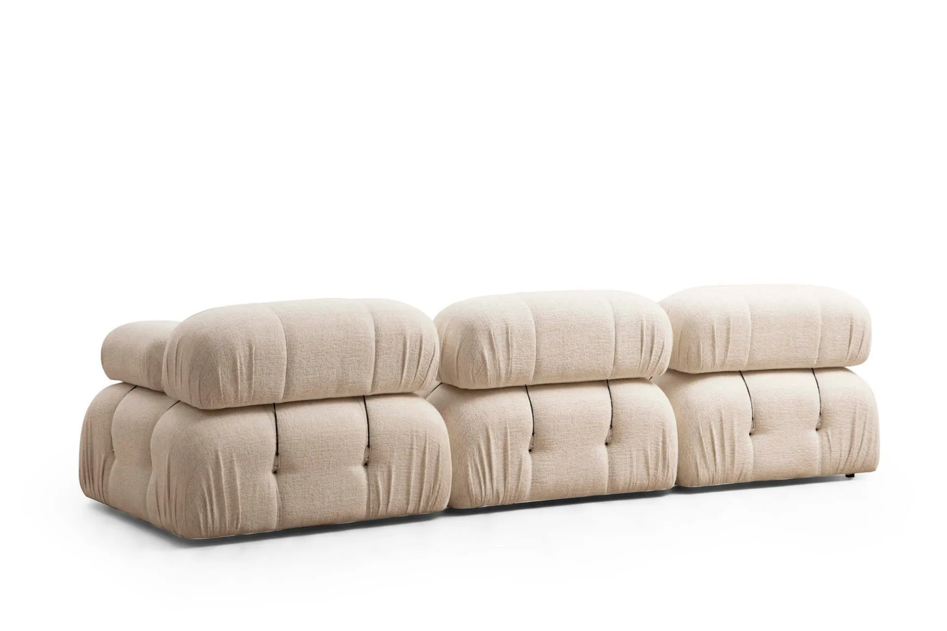Emob Bubble Ecksofa | BUCHENHOLZ / SPANPLATTE | Creme