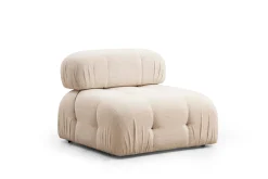 Emob Bubble Ecksofa | BUCHENHOLZ / SPANPLATTE | Creme