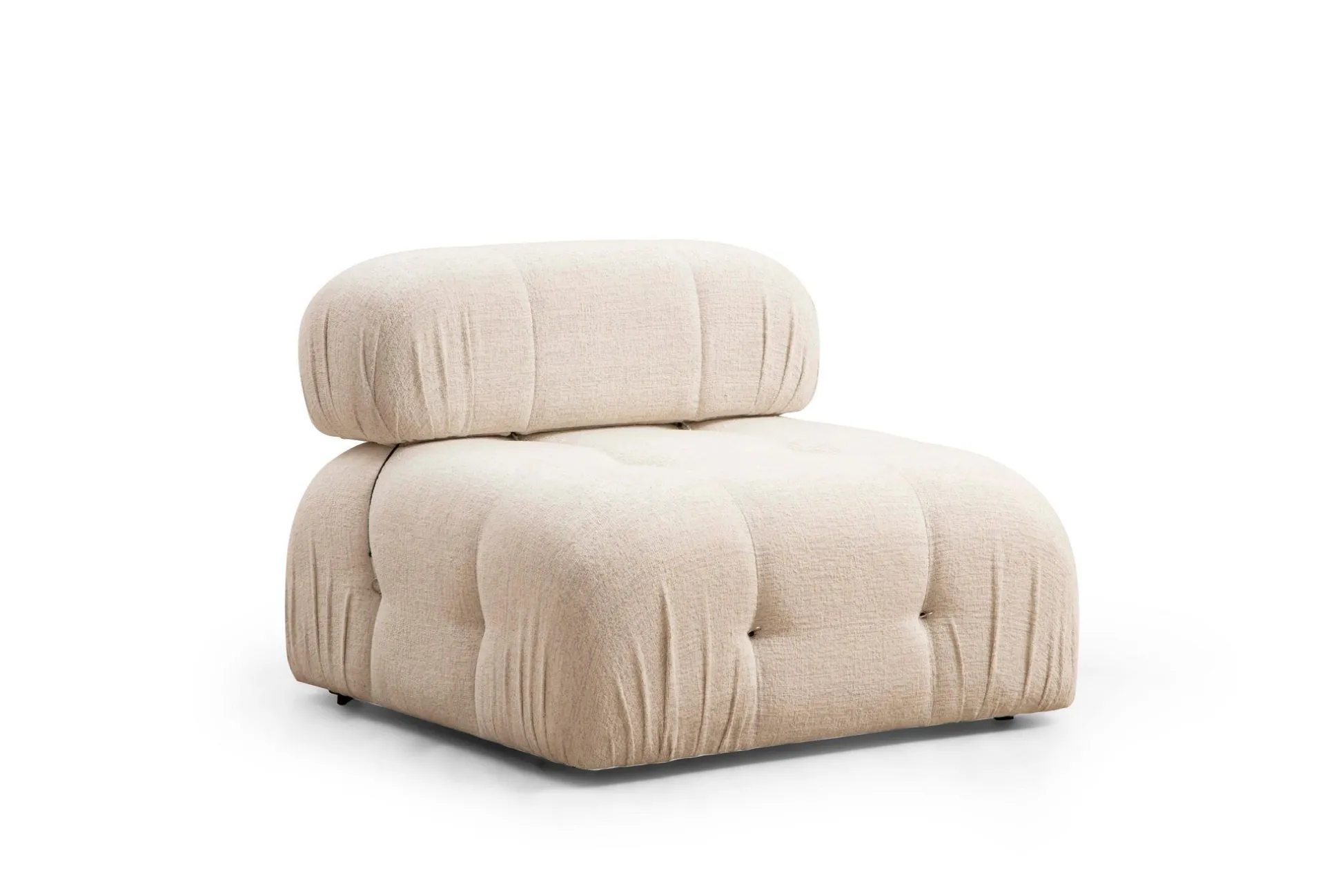 Emob Bubble Ecksofa | BUCHENHOLZ / SPANPLATTE | Creme