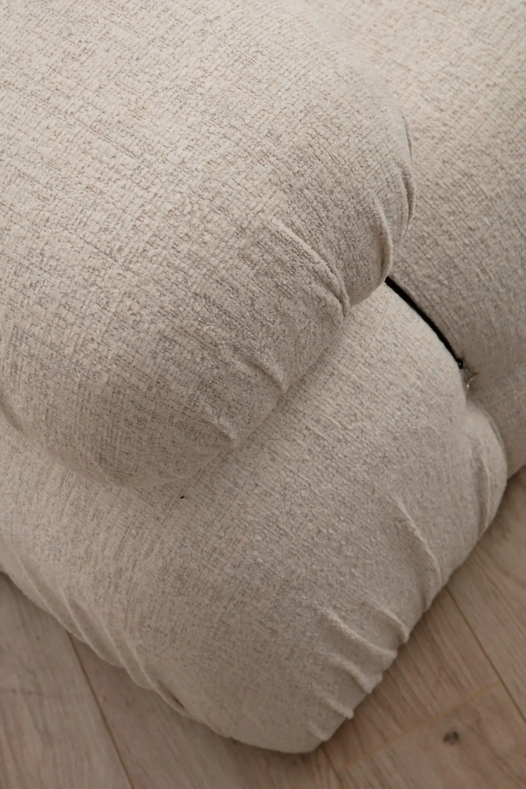 Emob Bubble 3-Sitzer-Sofa | BUCHENHOLZ / SPANPLATTE | Creme