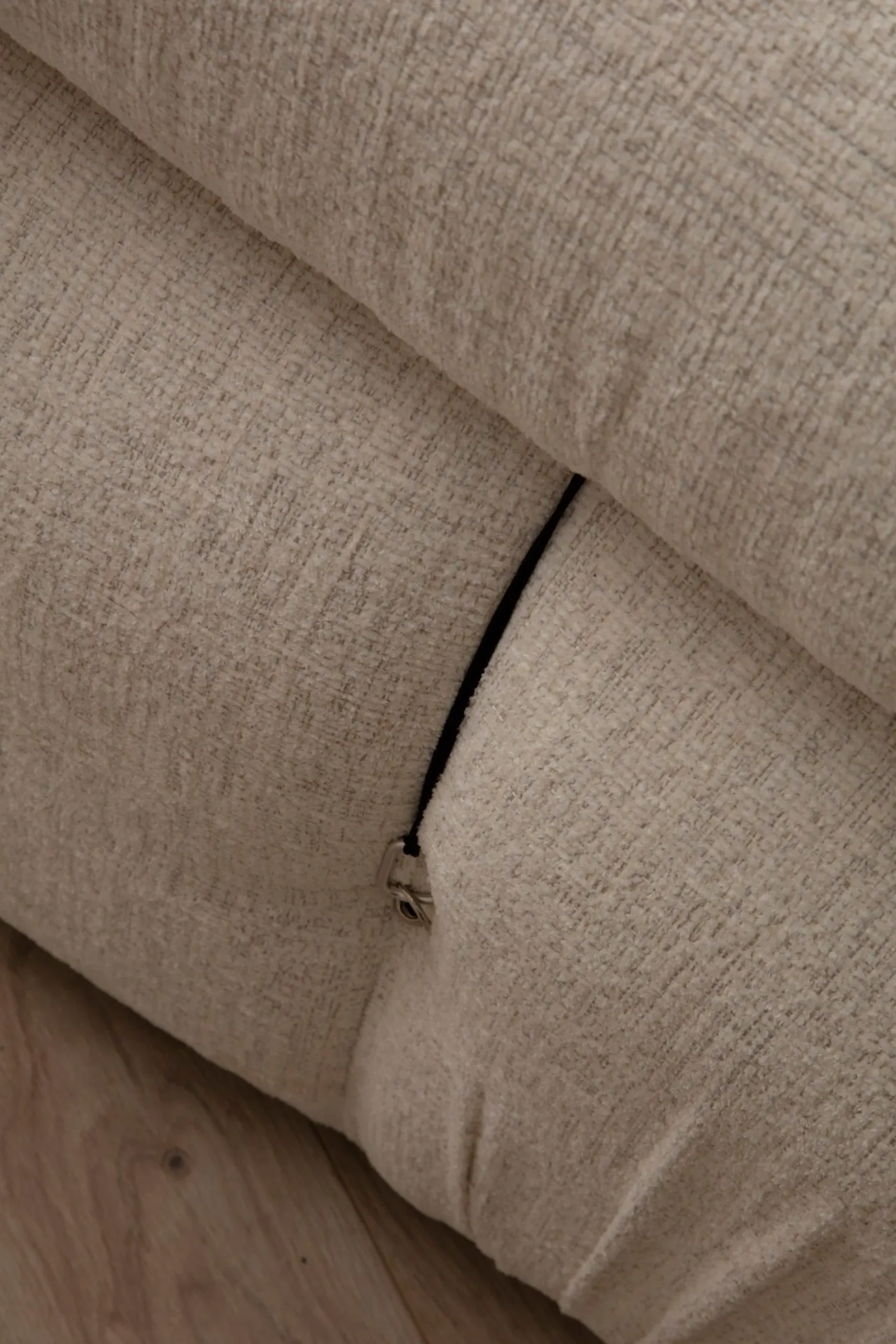 Emob Bubble 3-Sitzer-Sofa | BUCHENHOLZ / SPANPLATTE | Creme