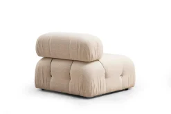Emob Bubble 3-Sitzer-Sofa | BUCHENHOLZ / SPANPLATTE | Creme