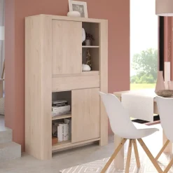Buffetschrank Porto 90cm mit 2 Türen und 1 Schublade - jackson oak
