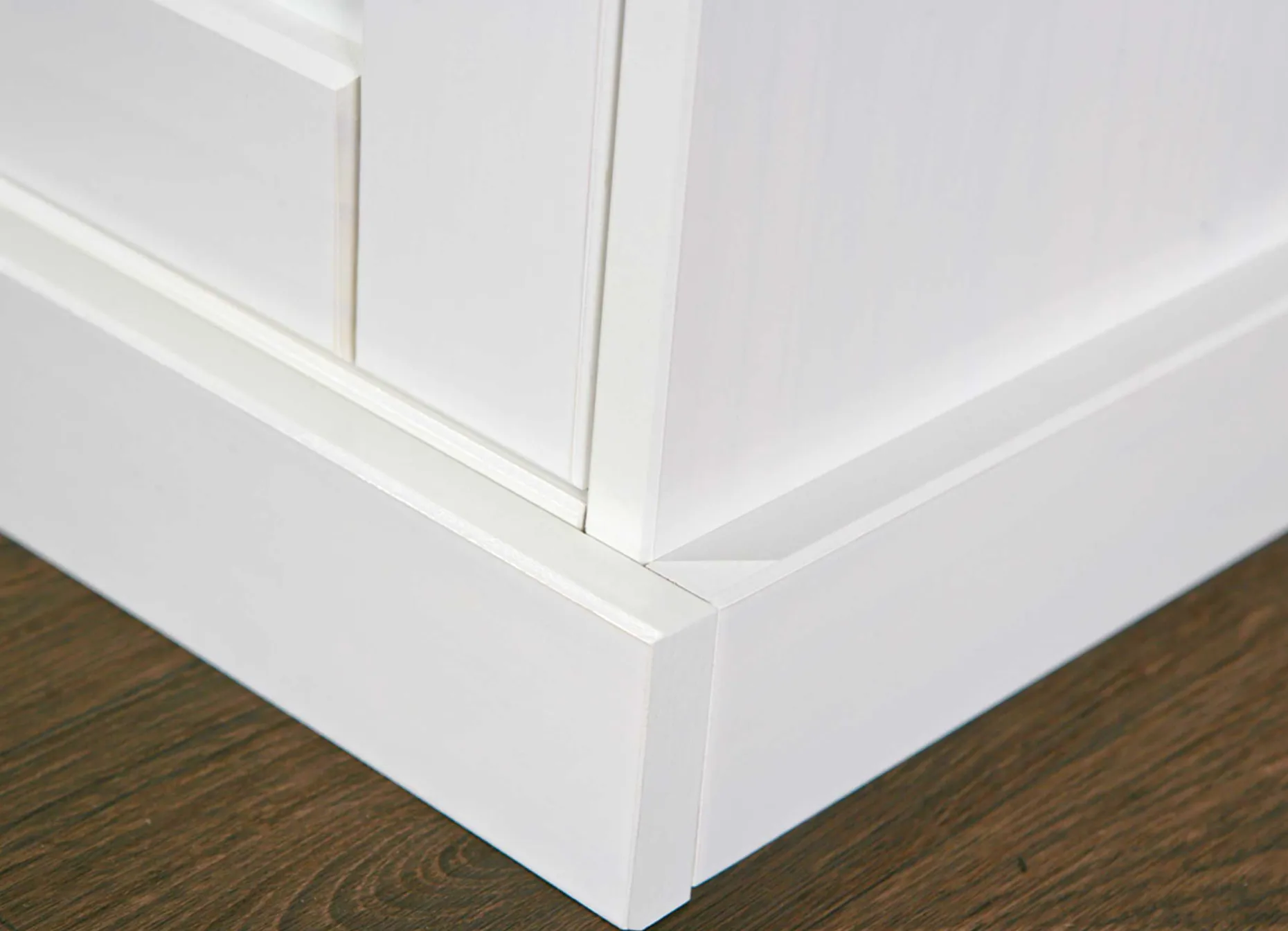 Buffetschrank Westerland schmal - weiß/braun