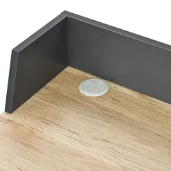 Kinder Emob Exclusive Carl Schreibtisch 120x48x78,5cm - Eiche Dekor/dunkelgrau
