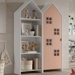 Casami 2-tlg. Kleiderschrank - 115x37x172 cm - Weiß/Rosa