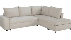 PGS Castel Ecksofa rechts - mit Stauraum - er Rippensamt