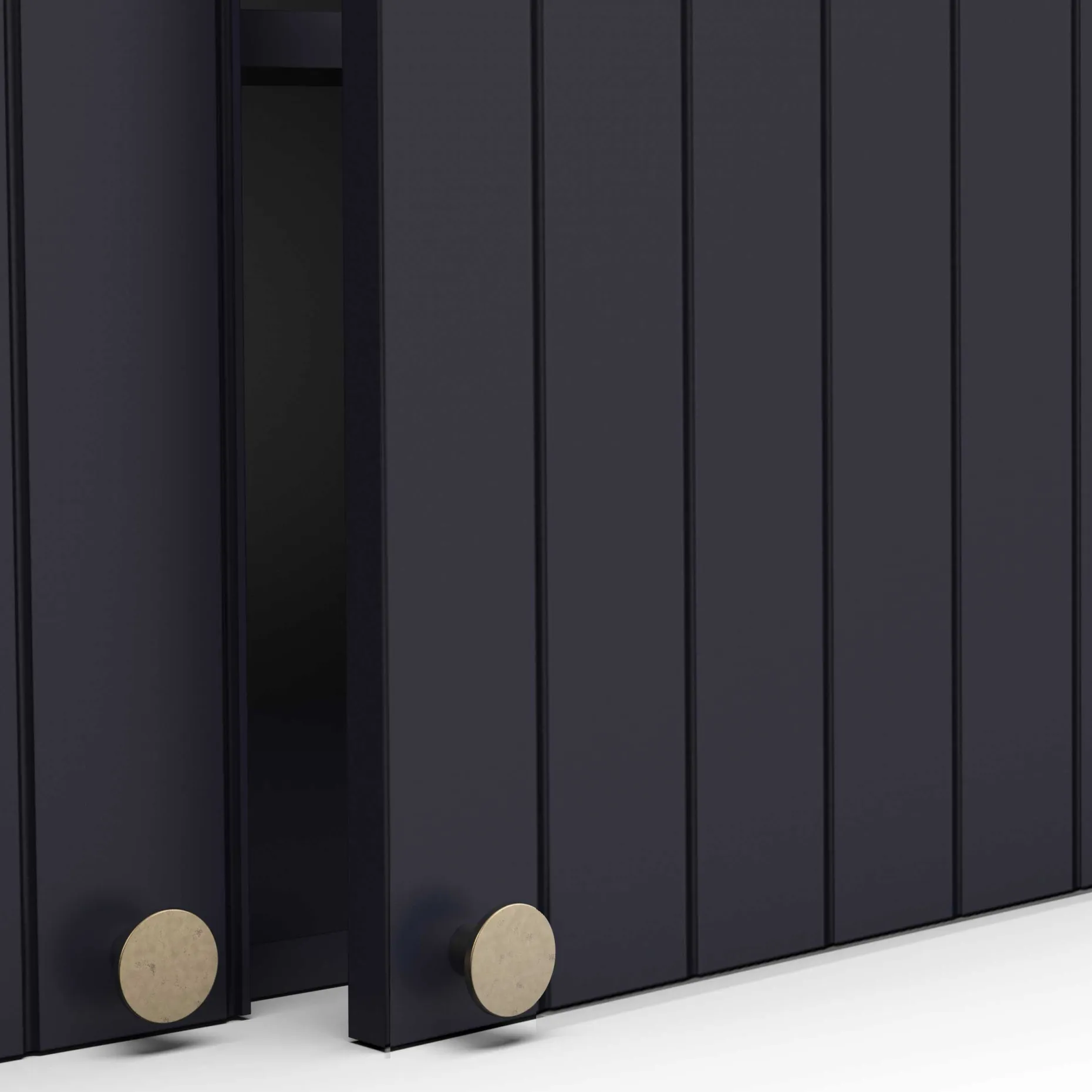 Chester Wandschrank - 120x37x55cm - 2 Türen - indigo