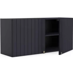 Chester Wandschrank - 120x37x55cm - 2 Türen - indigo