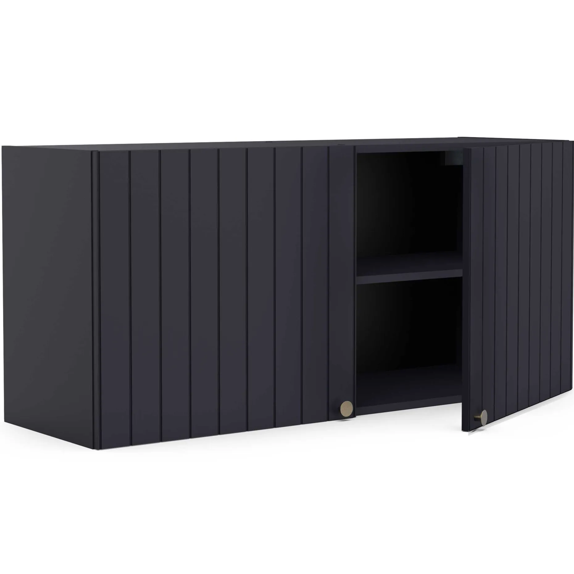 Chester Wandschrank - 120x37x55cm - 2 Türen - indigo