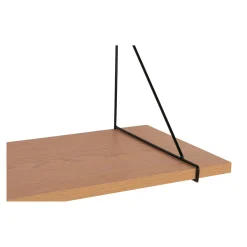 Chiba Wandregal - Natur/Schwarz 120x29cm