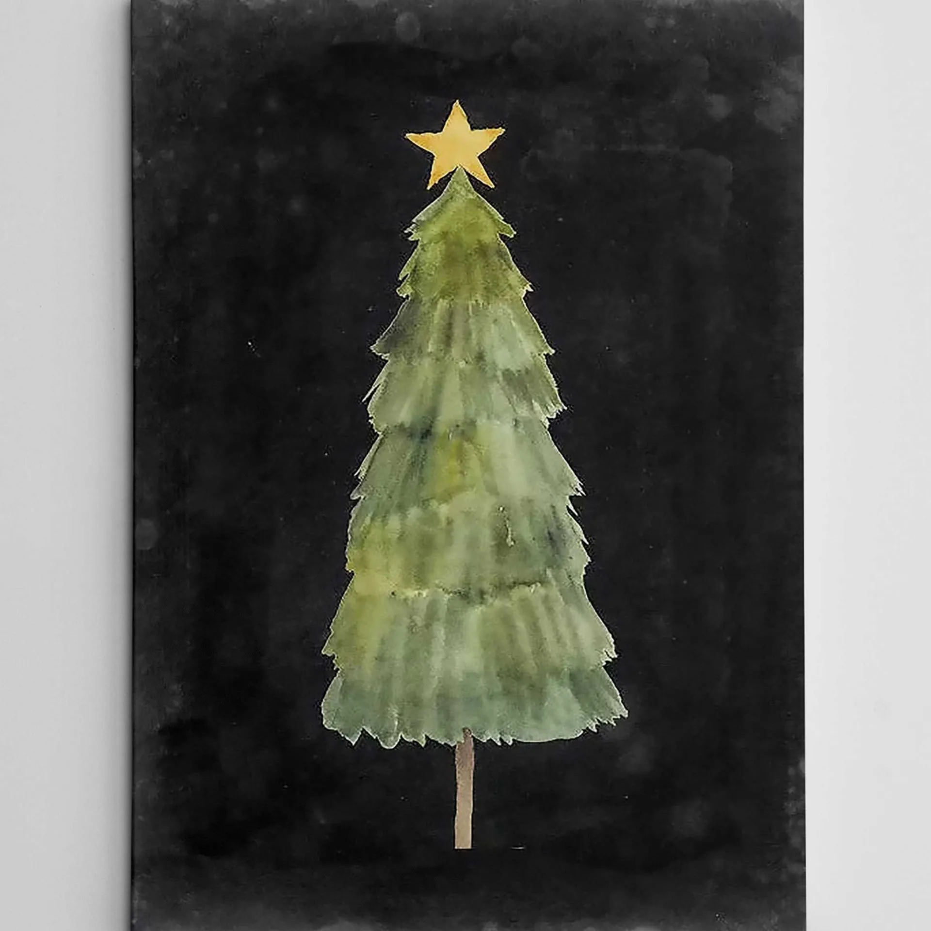 Emob Christmas Bouquet Dekoratives Leinwandbild | Holzrahmen | 70 x 100 cm