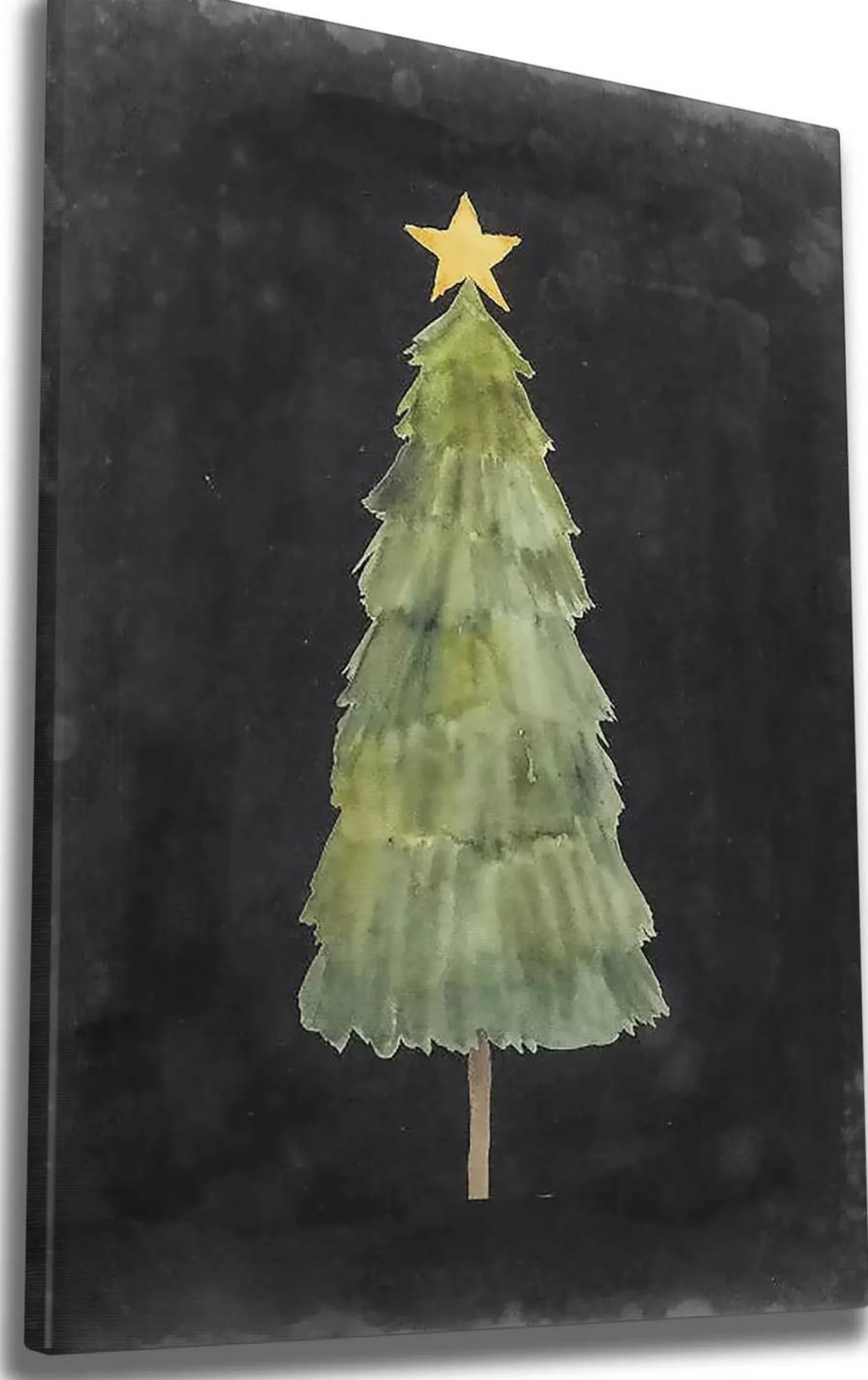 Emob Christmas Bouquet Dekoratives Leinwandbild | Holzrahmen | 70 x 100 cm
