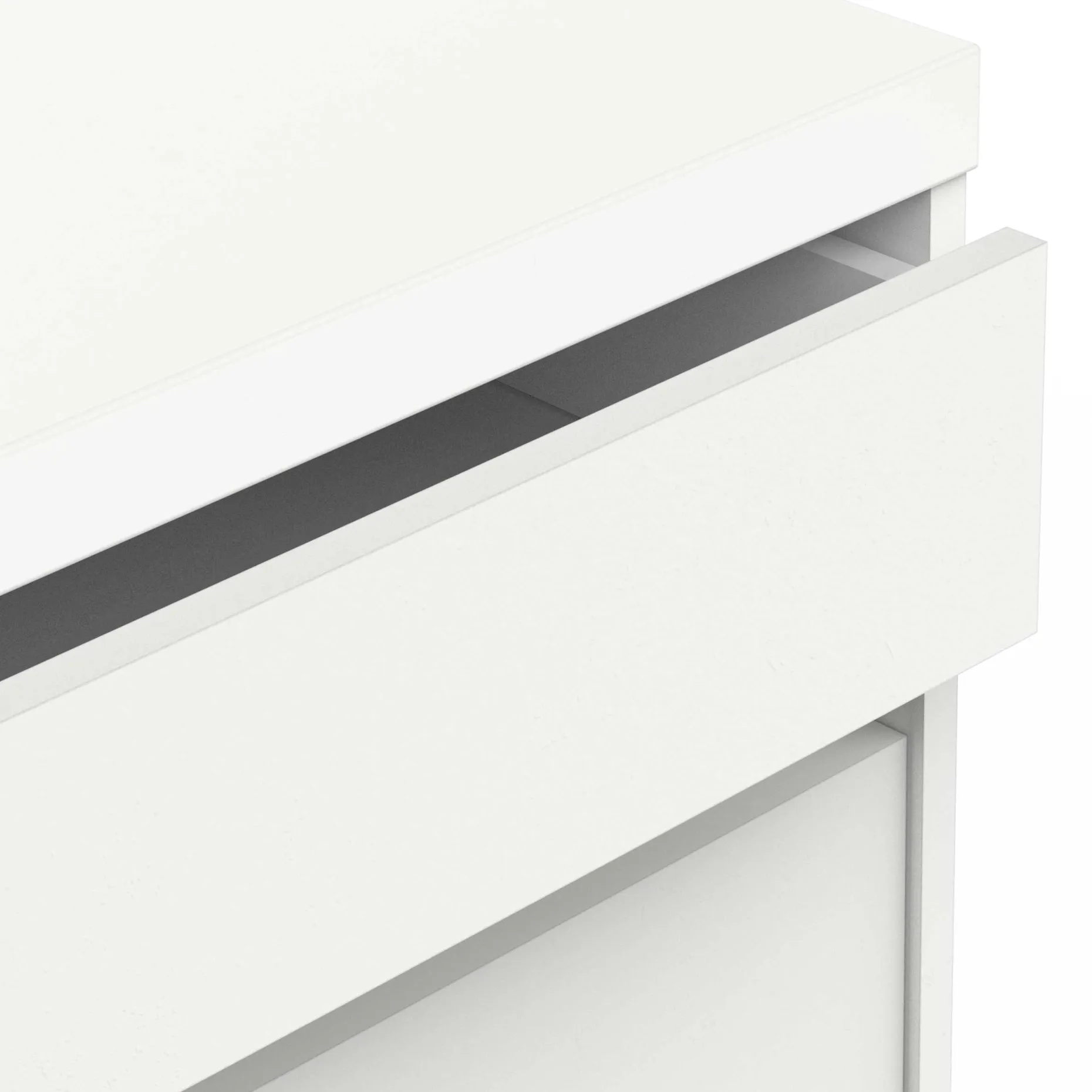 Clyde Kommode - mit 6 Schubladen - Dekor Weiß/Eiche