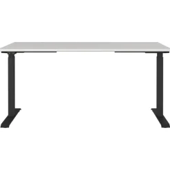 Germania Cornel Elektrisch verstellbarer Schreibtisch - 160x80x72cm - hellgrau/schwarz