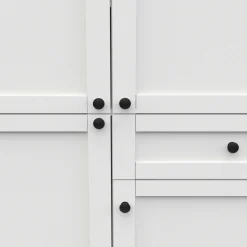 Cottage Buffetschrank - 4 Türen und 1 Schublade - weiß