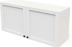 Cottage Oberschrank - 120x37x55cm - 2 Türen - weiß