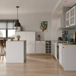 Cottage Oberschrank - 120x37x55cm - 2 Türen - weiß