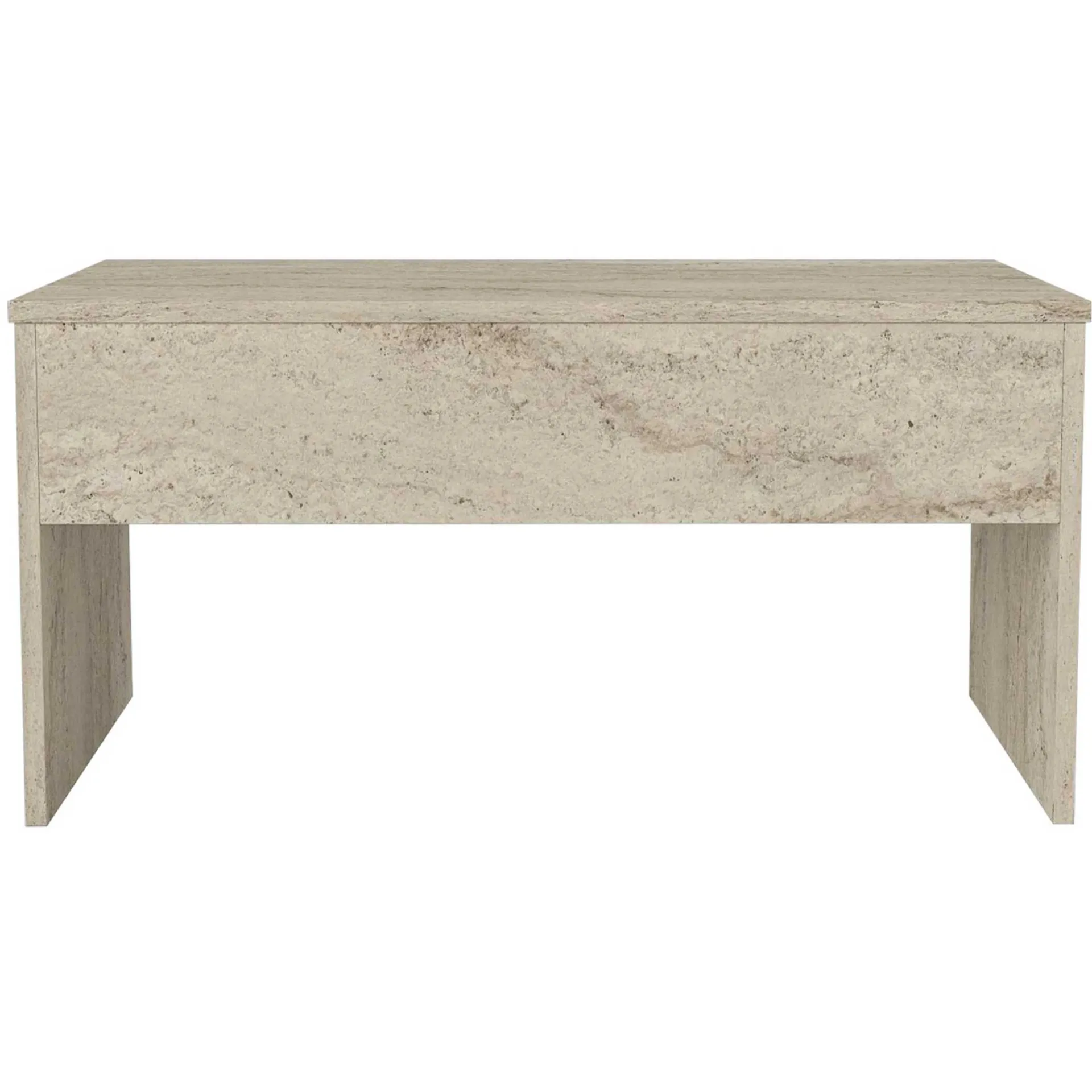 Emob Couchtisch Akilli - 90x52x45cm - mit Ablage - Travertin