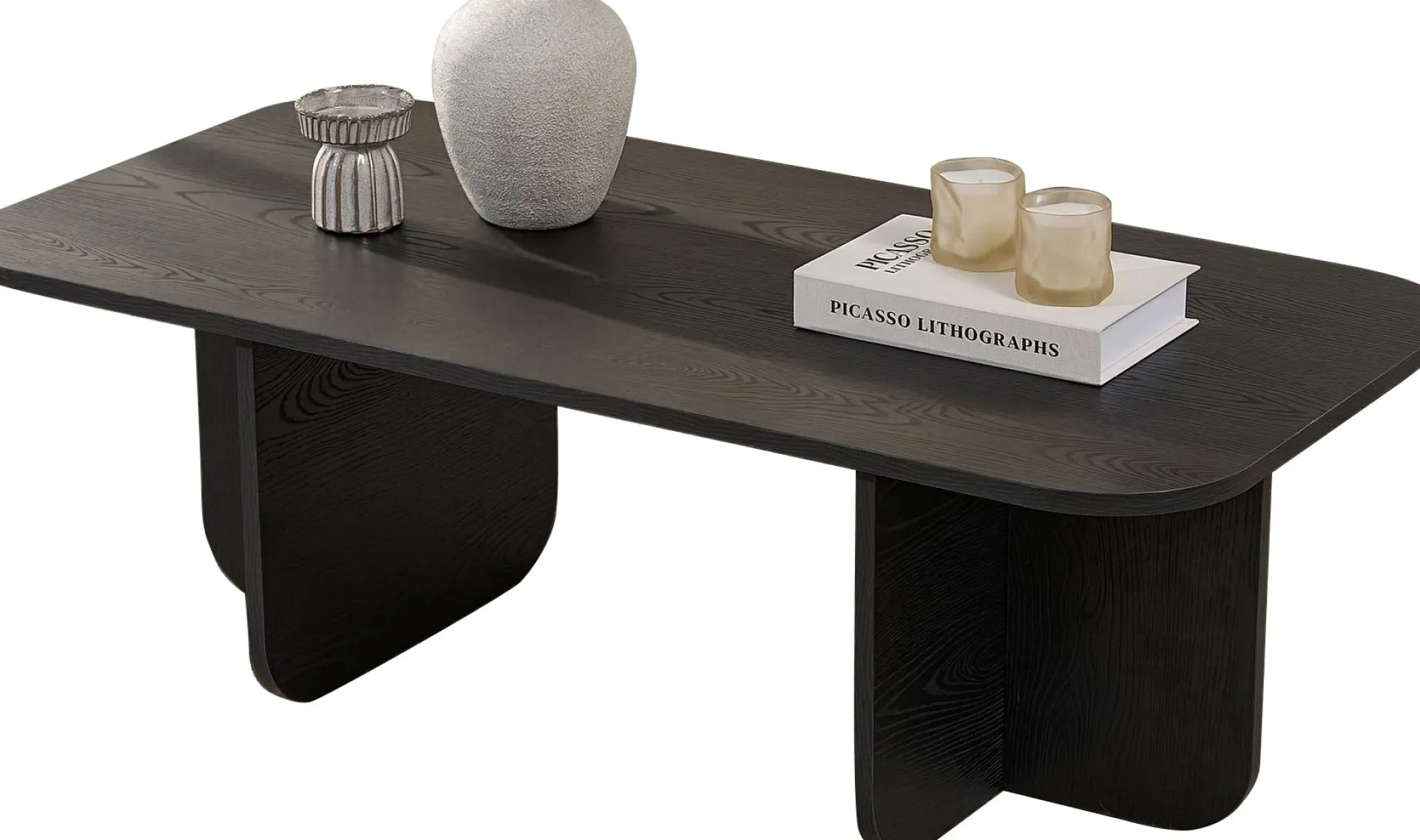 Emob Couchtisch Akira - 100% MELAMINE - Holz - 41 x 60 x 120 cm