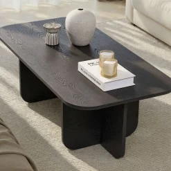 Emob Couchtisch Akira - 100% MELAMINE - Holz - 41 x 60 x 120 cm