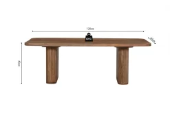 Rousseau Couchtisch Aspinall | 120 x 60 x 40 cm | Mangoholz