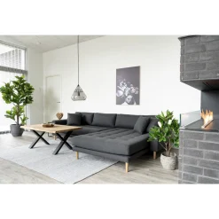 House Nordic Couchtisch aus Eiche Natur mit gewellter Kante